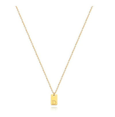 Initial Bar Necklace