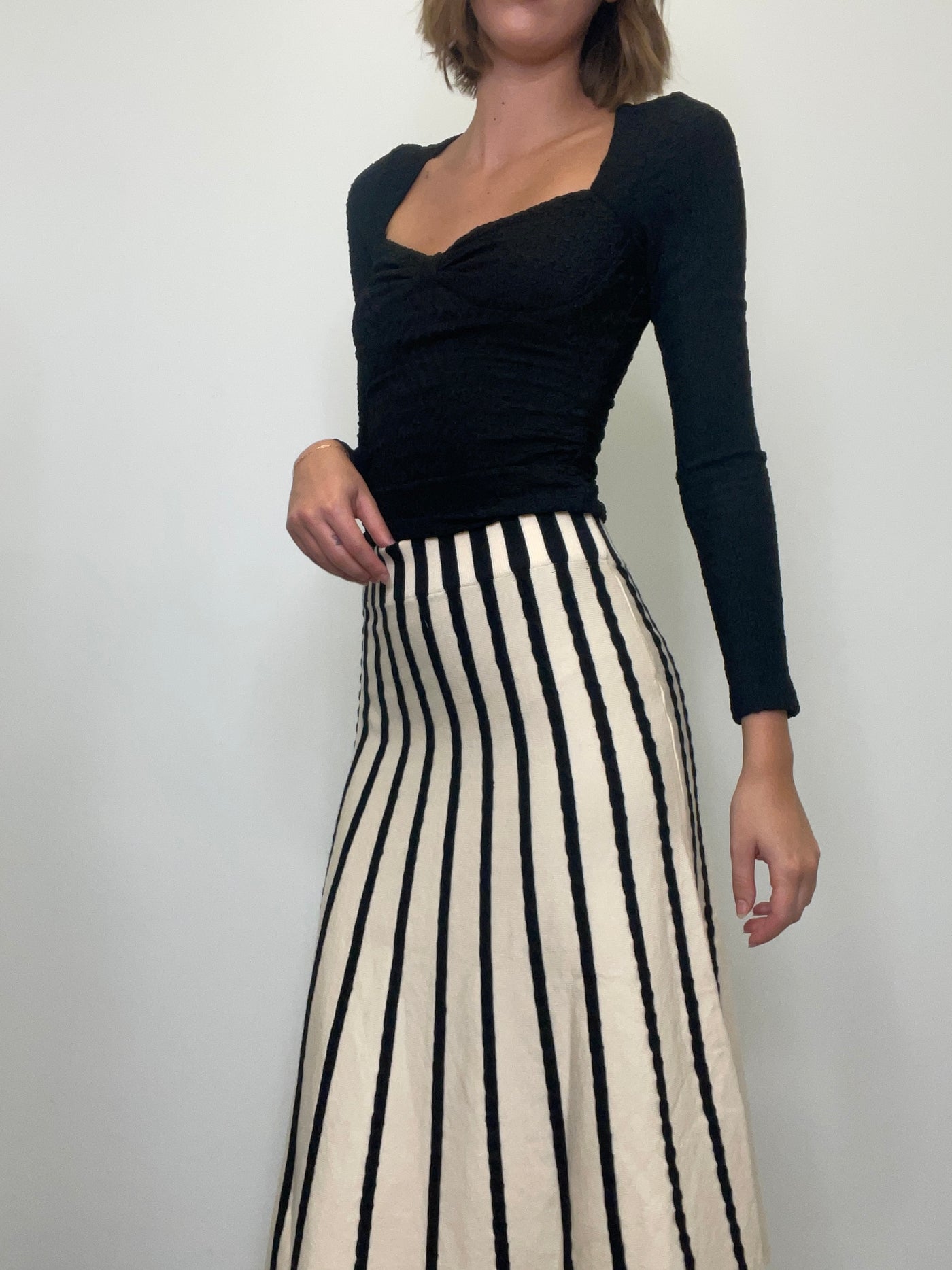 Sunburst Stripe Skirt