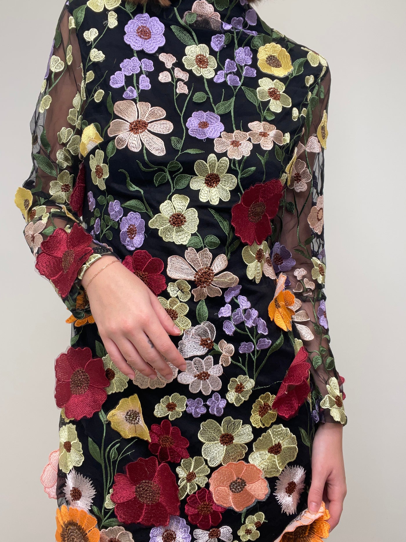 Flora Embroidered Dress