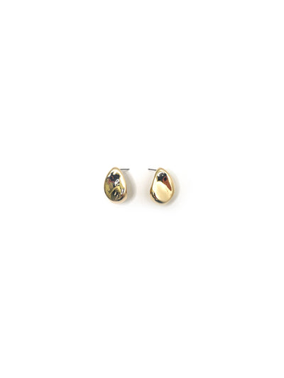 Dented Tear Drop Earring