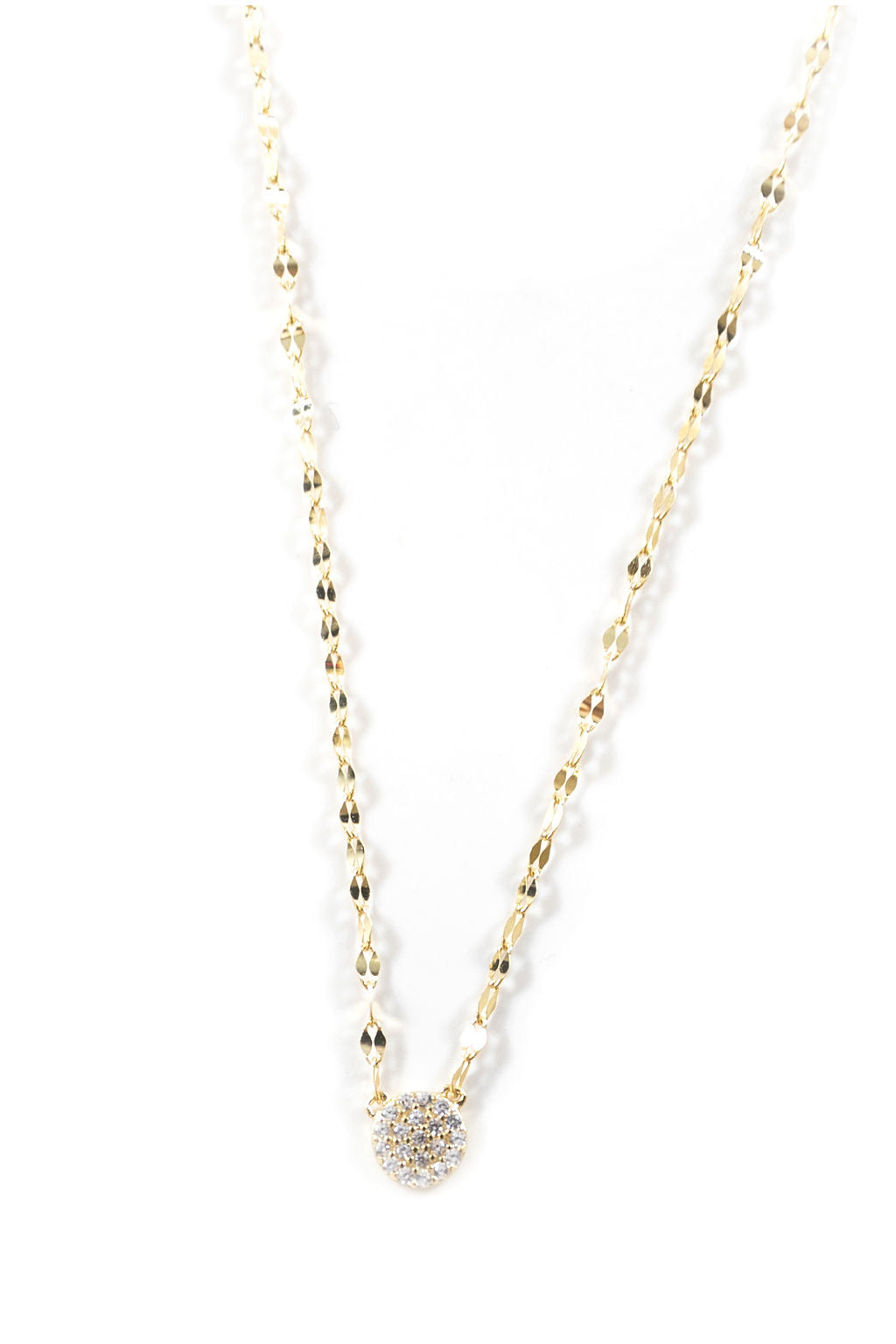 Shining Stone Chain Necklace