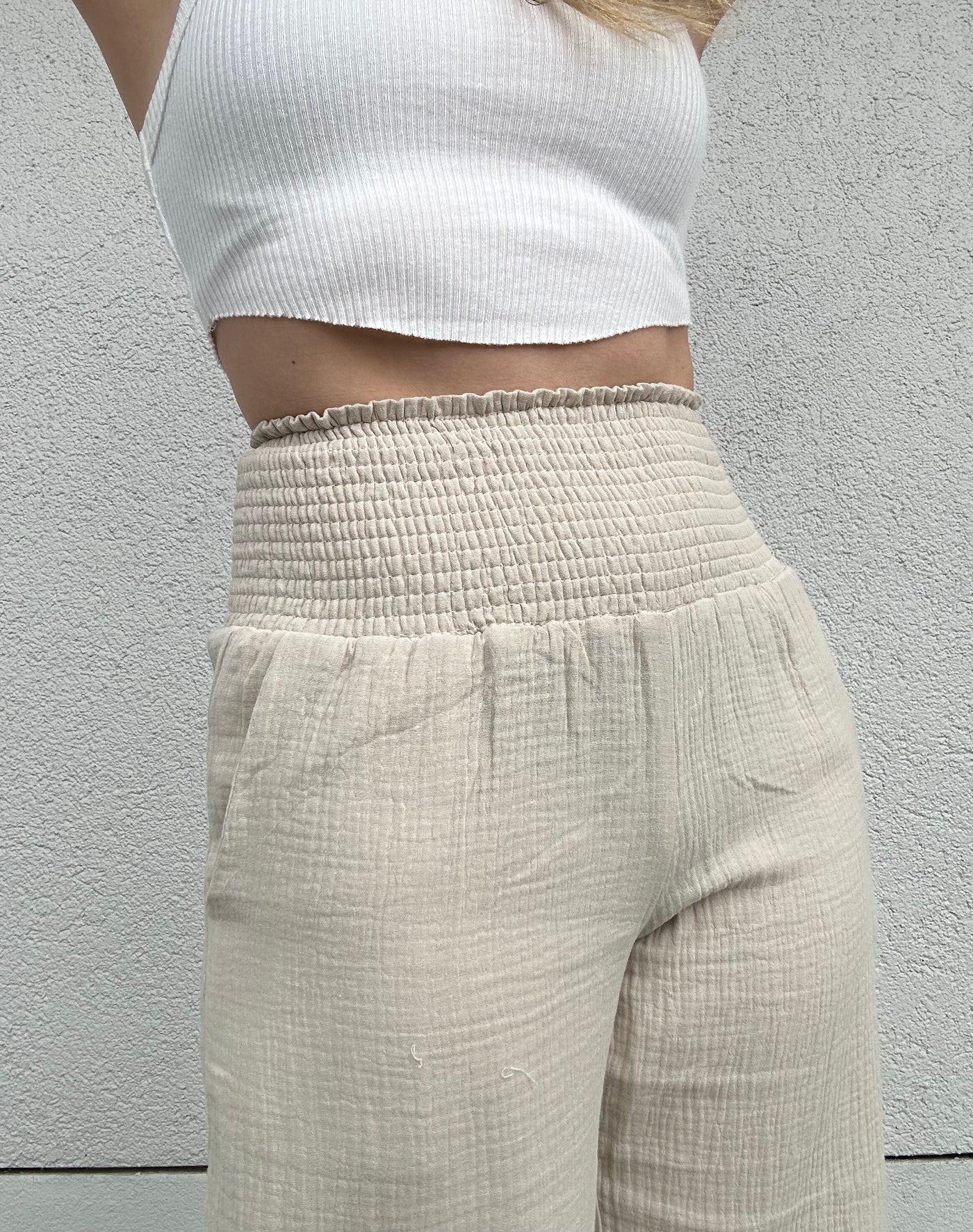 Stace Smocked Waist Pant